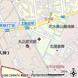 埼玉県鴻巣市下生出塚周辺の地図