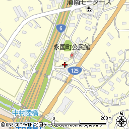 茨城県土浦市永国256-7周辺の地図