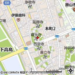 福井県勝山市本町周辺の地図