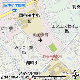 岡谷市勤労会館周辺の地図