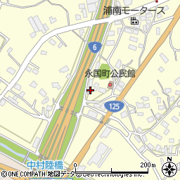 茨城県土浦市永国257周辺の地図