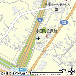 茨城県土浦市永国257周辺の地図