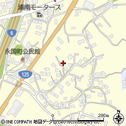 茨城県土浦市永国522周辺の地図