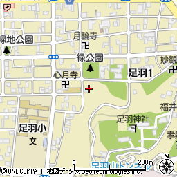 福井県福井市足羽周辺の地図