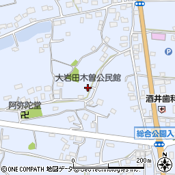 茨城県土浦市大岩田周辺の地図