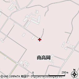 茨城県行方市南高岡周辺の地図