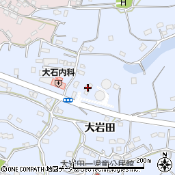 土浦市役所　大岩田配水場周辺の地図