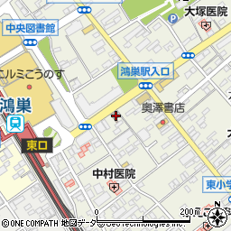 鴻巣本町郵便局 ＡＴＭ周辺の地図