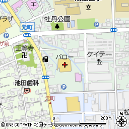 バロー勝山店周辺の地図