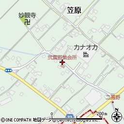 弐貫野集会所周辺の地図