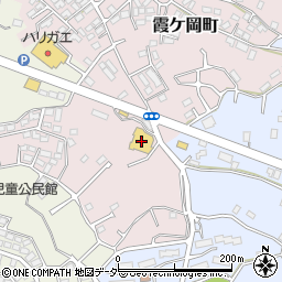 ウエルシア薬局　土浦霞ヶ岡店周辺の地図