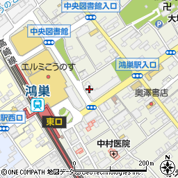 トヨタレンタリース新埼玉鴻巣駅前店周辺の地図