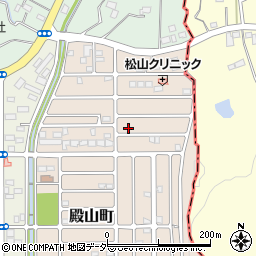 埼玉県東松山市殿山町25-4周辺の地図