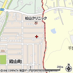 埼玉県東松山市殿山町25-13周辺の地図