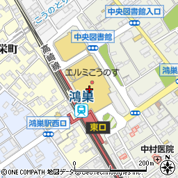 ハニーズ鴻巣駅前店周辺の地図