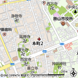 北陸銀行勝山支店周辺の地図