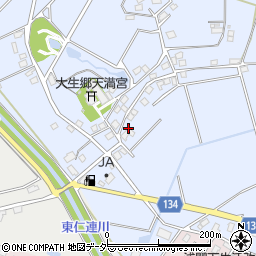 茨城県常総市大生郷町1239周辺の地図