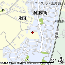 茨城県土浦市永国570周辺の地図