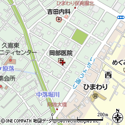 岡部内科小児科医院周辺の地図