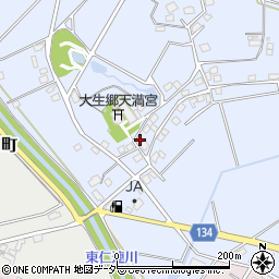 茨城県常総市大生郷町1238周辺の地図