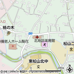 東松山市立図書館なしの花図書室周辺の地図