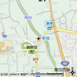 埼玉県東松山市東平884-1周辺の地図