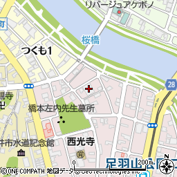 福井県福井市左内町4周辺の地図