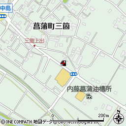 ａｐｏｌｌｏｓｔａｔｉｏｎ菖蒲ＳＳ周辺の地図