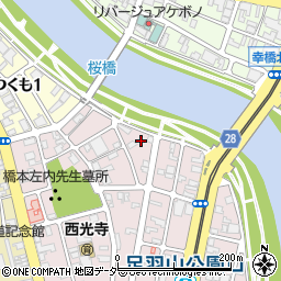 福井県福井市左内町周辺の地図