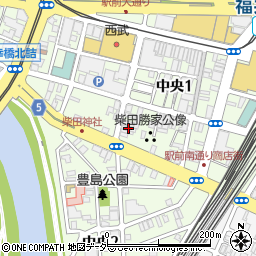 中央ビル周辺の地図