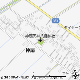 神扇天神八幡神社周辺の地図