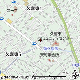 埼玉県久喜市久喜東周辺の地図