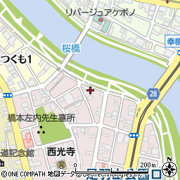 福井県福井市左内町1-25周辺の地図