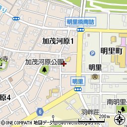 学生アパート周辺の地図