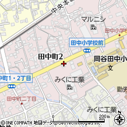 長野県岡谷市田中町周辺の地図