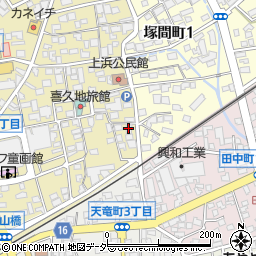 岡谷天然堂周辺の地図