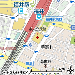 福井市役所商工労働部　しごと支援課周辺の地図