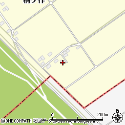 茨城県猿島郡境町桐ケ作2450-2周辺の地図