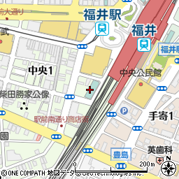 福井マンテンホテル駅前周辺の地図
