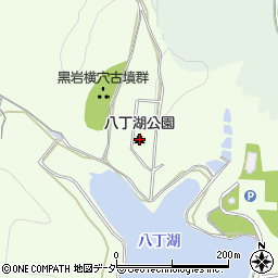 八丁湖公園周辺の地図