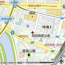 タイムズ福井中央第２駐車場周辺の地図