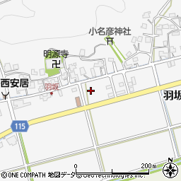 福井県福井市羽坂町周辺の地図