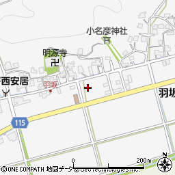 福井県福井市羽坂町周辺の地図