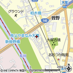 埼玉県秩父郡皆野町皆野61周辺の地図