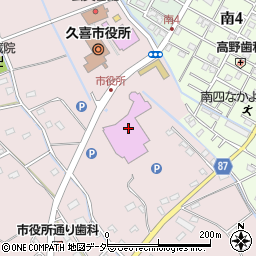 久喜総合文化会館周辺の地図
