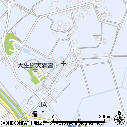 茨城県常総市大生郷町1225周辺の地図