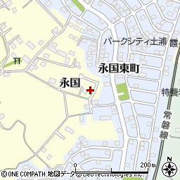 茨城県土浦市永国812周辺の地図