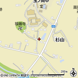 埼玉県嵐山町（比企郡）杉山周辺の地図