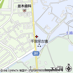 茨城県つくば市大角豆671周辺の地図