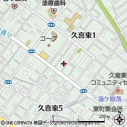 公文式久喜東教室周辺の地図